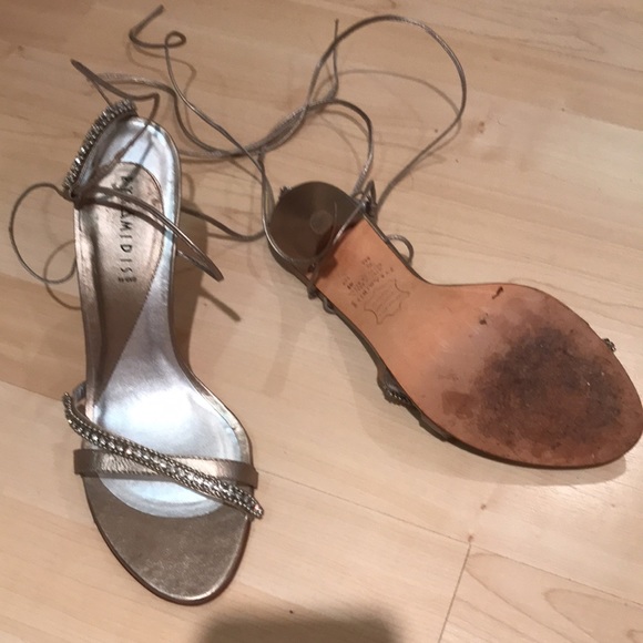 Dressy Pyramid gold lace up shoe size 41 euro - Picture 2 of 3